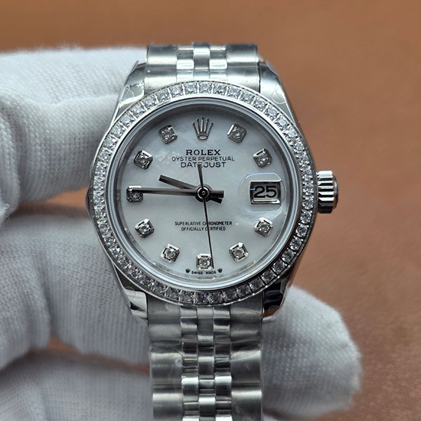 【TW製 279384RBR】ロレックスコピー デイトジャスト 28  ホワイトシェル 